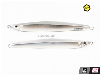 Bari Yabai Jig 180g BY03 Mirror Silver Glow Belly  -- Id 9435